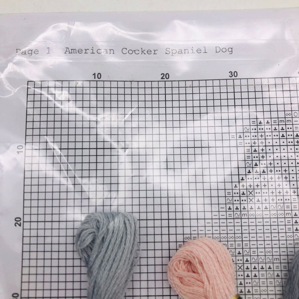 American Cocker Spaniel Dog Counted Cross Stitch Kit by Pattern Maker New Sealed - Picture 7 of 7